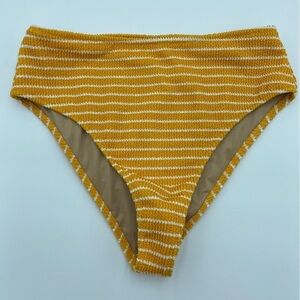 Women's Pucker Textured High-Rise Medium
Coverage Bikini Bottom